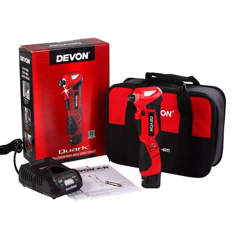 Devon 5712 ไขควงไฟฟ้ามุม 90° ไร้แปรงถ่าน 80N.m สำหรับพื้นที่แคบ 20V