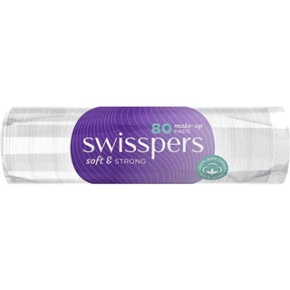 [Swisspers] 9329414000163 สำลี ใยฝ้ายบริสุทธิ์แผ่นกลม Make - Up Pads 80 ชิ้น