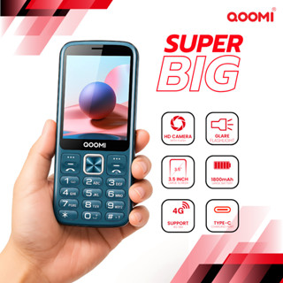 QOOMI มือถือปุ่มกด SUPER BIG ขนาดหน้าจอ3.5นิ้ว กล้องถ่ายรูปH…