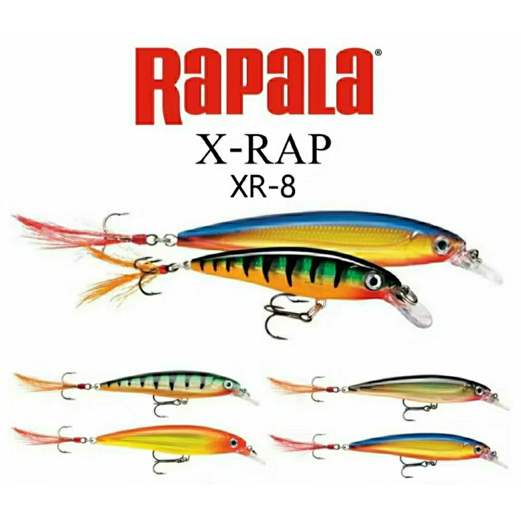 เหยื่อปลอมตกปลา อุปกรณ์ตกปลา แบรนด์ RAPALA X-RAP XR-10/8/4 / FROM FINLAND