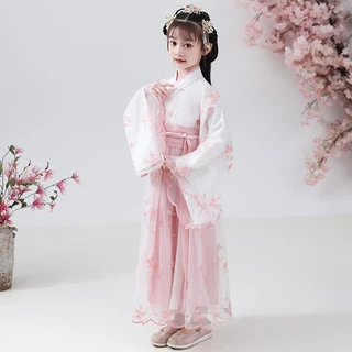 L&L *พร้อมส่งจาก-กทม* ชุดจีนโบราณ 100-160cm เด็ก ชุดจีน ชุดลมจีนย้อนยุคสมัยโบราณ(แถมฟรีเครื่องประดับ)