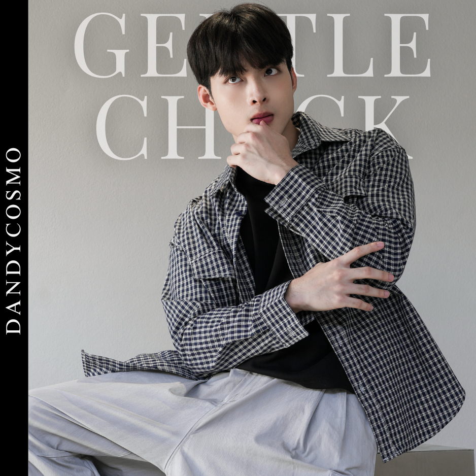 DANDY COSMO | เสื้อเชิ้ตลายตาราง ทรงโอเวอร์ ใส่สบาย แมทช์ง่าย งานสตรีทคลาสสิค รุ
