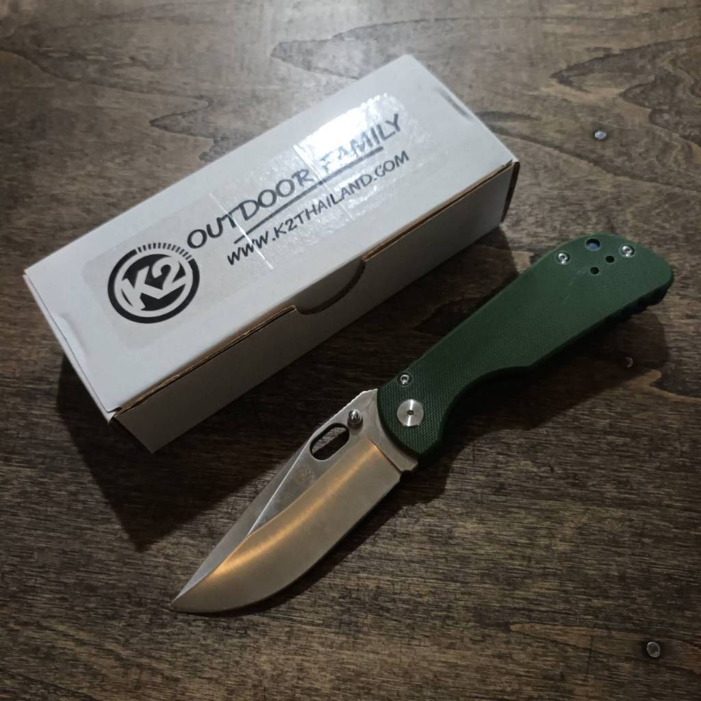 K2 folding knife MC2THAILAND MOD PROJEX2025 UNIT GR Titanium Lock มีดไทย มีดพับ มีดเดินป่า ไรท์สาระกับครูแว่น Tec40store