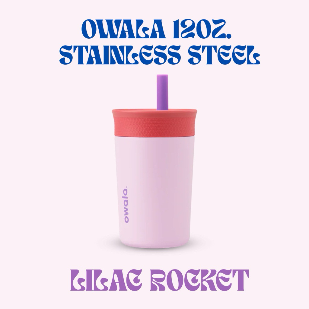 พร้อมส่ง✨ Owala kids 12oz สี Lilac rocket 🚀