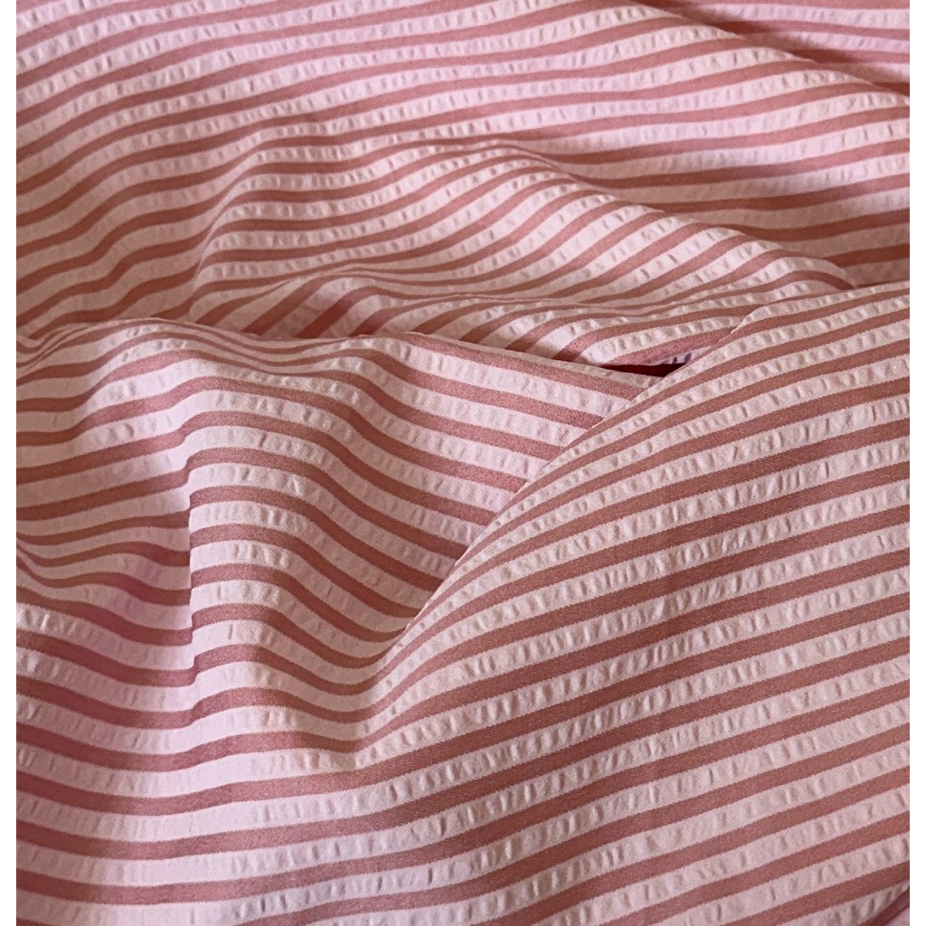 SS07 กางเกงขายาวผ้า seersucker สีชมพู ราคา ถูกที่สุด ดีลบีเคเค แกลเลอรีภาพที่ 5