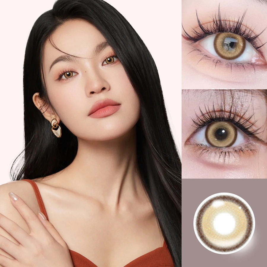 คอนแทคเลนส์ Contact Lens Yay Tundra Brown คอนแทค DIA 14.5mm บิ๊กอาย ตาโต คอนแทคเลนส์รายเดือน (2 ชิ้น