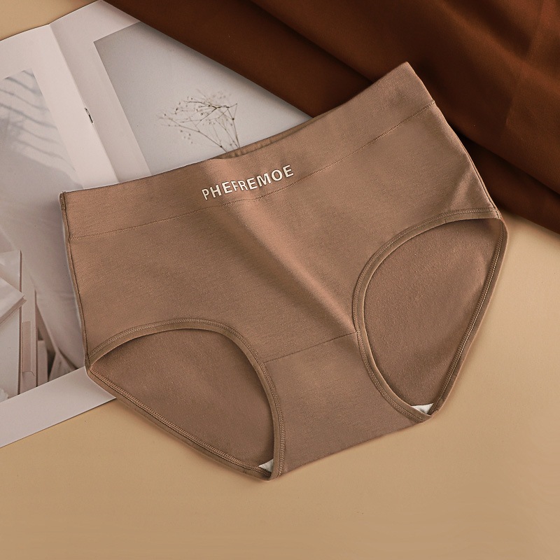 กางเกงในผ้าฝ้ายสตรี ไซส์ M-2XL ผ้านุ่มสบาย เอวยืดหยุ่น ไม่ลุกขึ้น ไม่รัดแน่น ไม่บีบก้น 8 สีให้เลือก ดีไซน์มินิมอล - รูปที่ 7