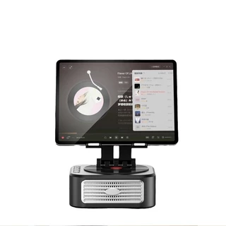 ลำโพงบลูทูธ พร้อมขาตั้งแท็บเล็ต HiFi รุ่น Bluetooth phone stand 360 องศา ลําโพง บลูทูธเบส ลําโพงติดโทรศัพท์ขา
