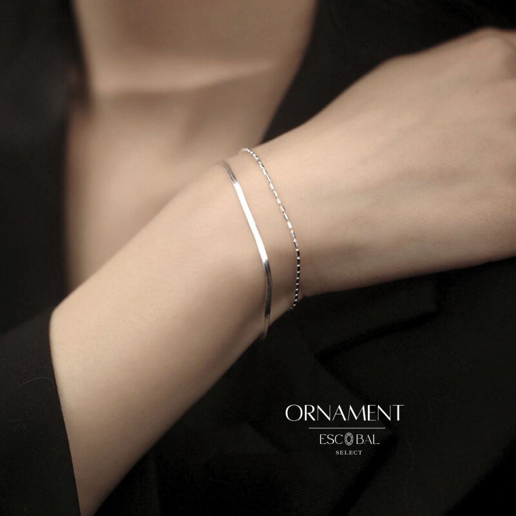 ESCOBAL กําไลเงิน Ornament กําไลข้อมือผู้หญิง กำไลแฟชั่น ข้อมือเงิน ไม่ลอกไม่ดำ เสริมมงคล วาเลนไทน์