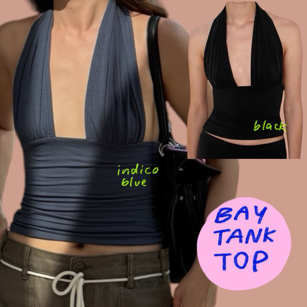 bobbygoodhouse | pre order BAY TANK TOP (เสื้อคล้องคอ มี 2 สี s m l )