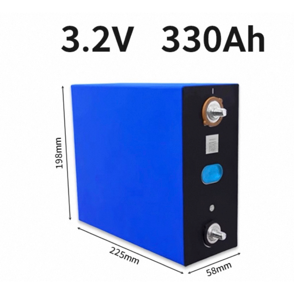แบตเตอรี่ Guoxuan Lifepo4 3.2V 330Ah Grade A ของใหม่แท้ 100%