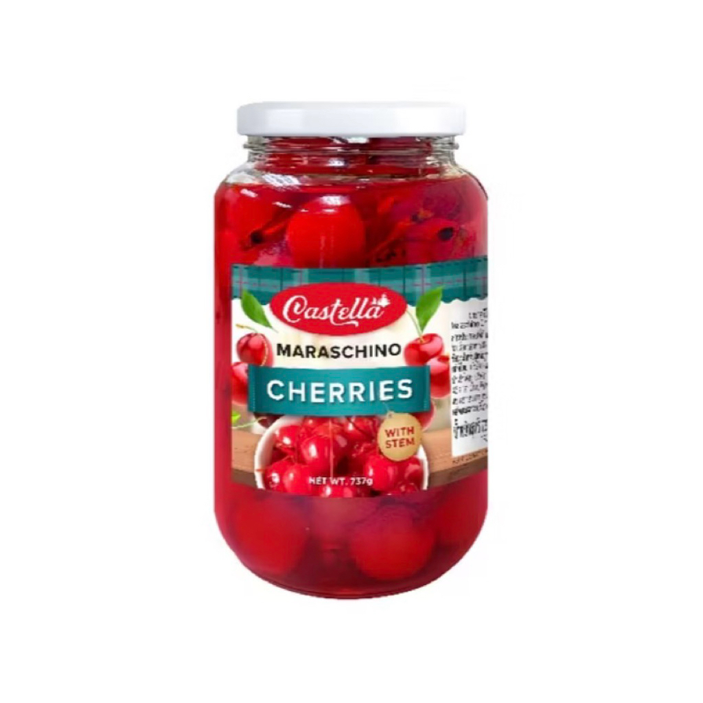 เชอรี่มีก้านใช้ตกแต่ง คาสเทลล่า ขนาด 737 g