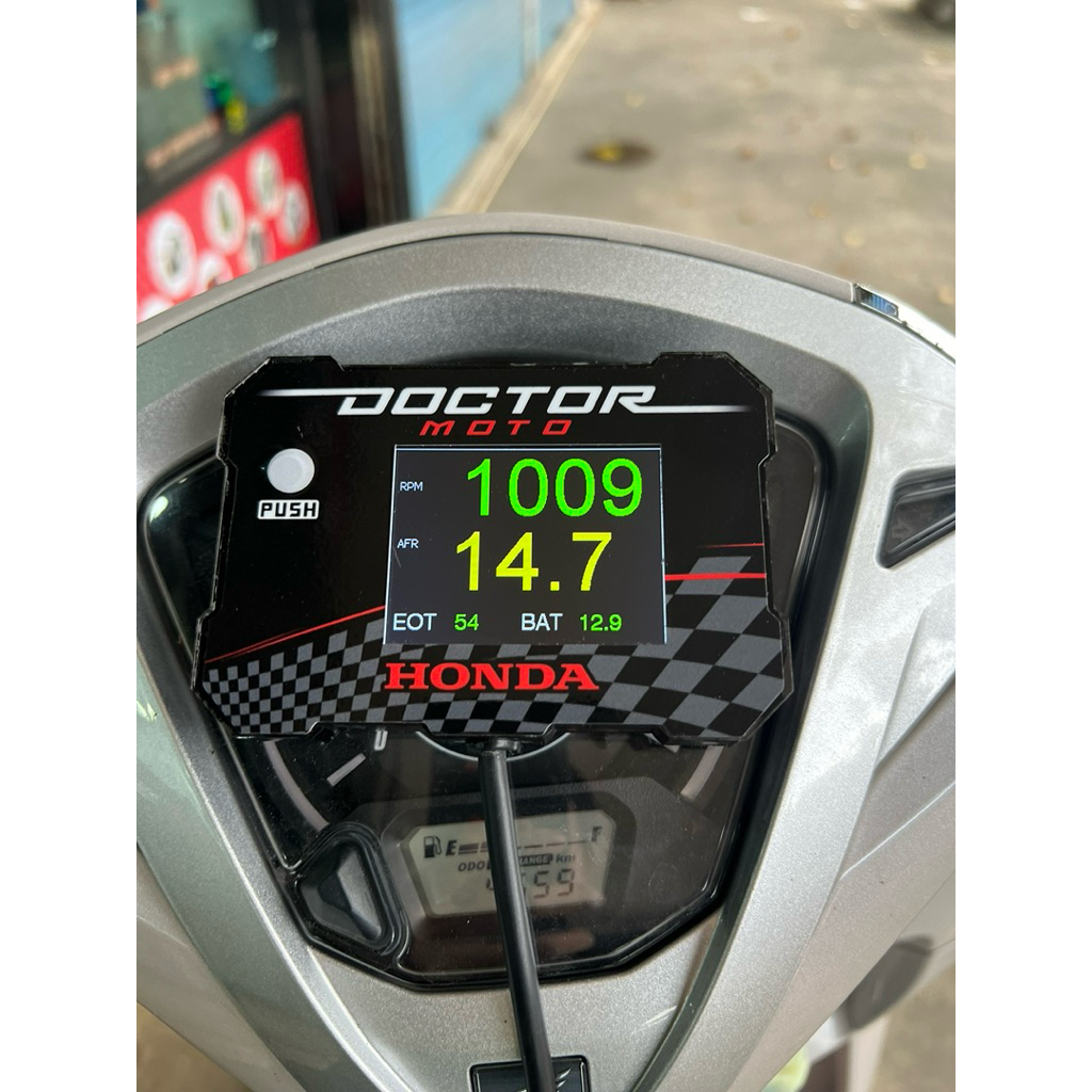 จอใหม่NEW สมาร์เกจ DOCTOR MOTO HONDA ทุกรุ่น 110-300 pcx laed girono ลบโค๊ดเคียโค๊ดได้ มี2 ภาษา ไทย อังกฤษ ปุ่มกดทัสกรีน - รูปที่ 5