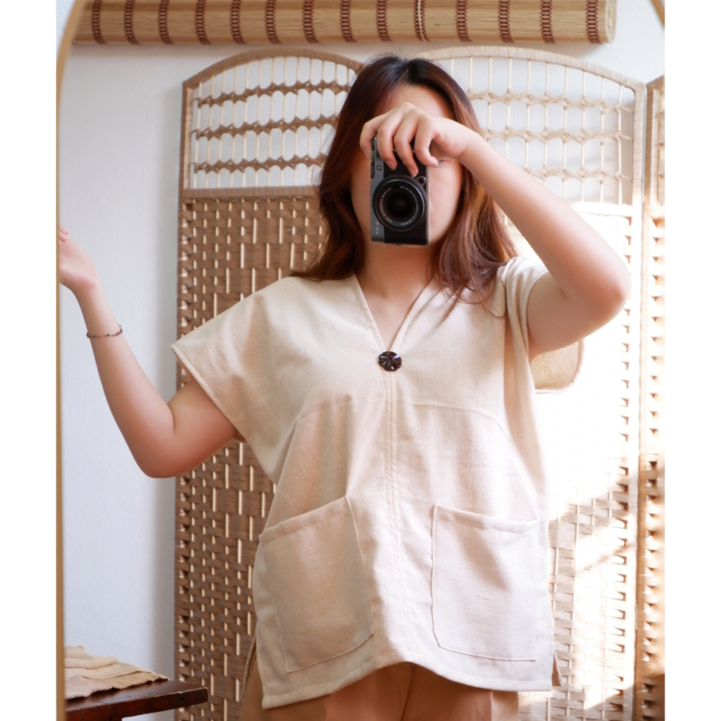เสื้อกะเหรี่ยงผ้าฝ้ายธรรมชาติ มินิมอล มีครบทุกไซส์
