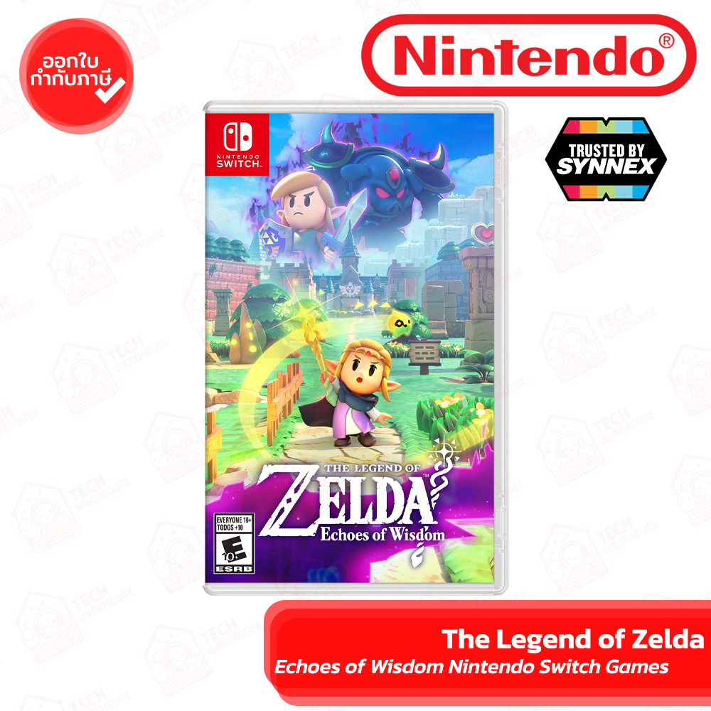 The Legend of Zelda : Echoes of Wisdom แผ่นเกมสำหรับ Nintendo Switch ของแท้