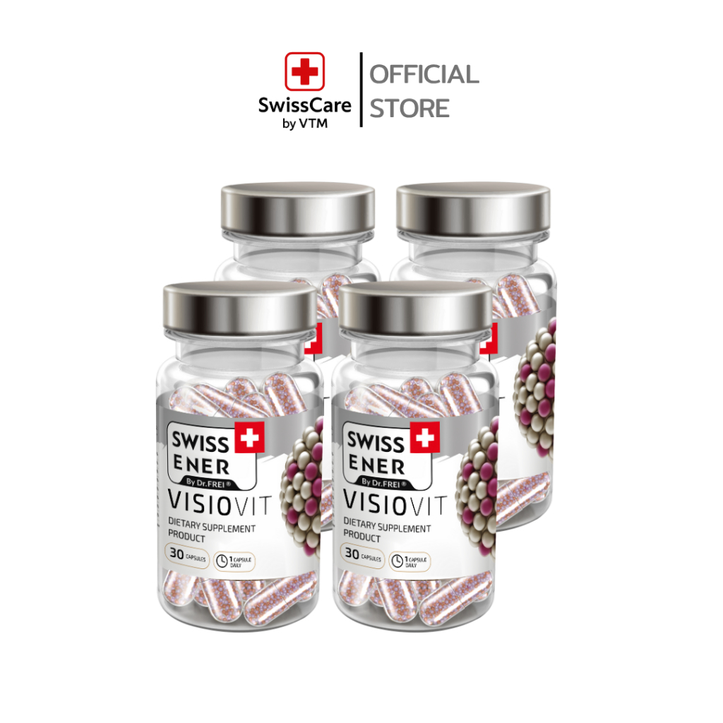 Swiss Energy Visio Vit Sustained Release Capsule 4 กล่อง วิตามินรวม บำรุงสายตา