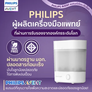 Philips Avent ฟิลิปส์ เอเว้นท์ เครื่องนึ่งฆ่าเชื้อพร้อมอบแห้งได้อย่างรวดเร็ว SCF293/00