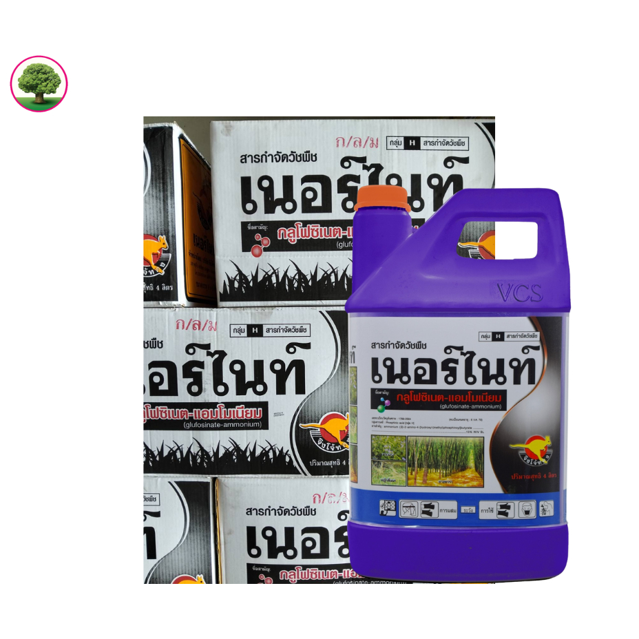 เนอร์ไนท์ แกลลอน ม่วง  ขนาด 4ลิตร กลูโฟซิเนตแอมโมเนียม 15% ตราจิงโจ้ทอง