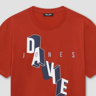 DAVIE JONES [BE FEARLESS] เสื้อยืดผู้ชาย Logo Regular Fit T-Shirt สีฟ้า เขียวอ่อน ส้ม LG0136