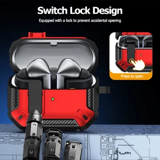เกราะกันกระแทกสําหรับ Samsung Galaxy Buds3 3Pro หูฟังอุปกรณ์เสริม Buds 3 Pro พวงกุญแจสวิทช์ Secure Lock ป้องกัน Cover