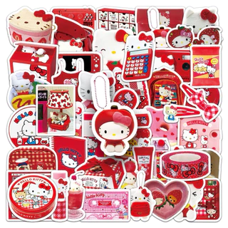 💥จัดส่งไว💥(236)สติกเกอร์ตกแต่งลายเฮลโหลคิตตี้ 50 ชิ้น
