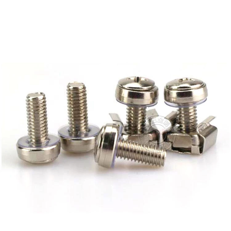 CAGE NUT M5 M6 ชุดน็อตยึดตู้ RACK ตัวผู้+ตัวเมีย thumbnail 6