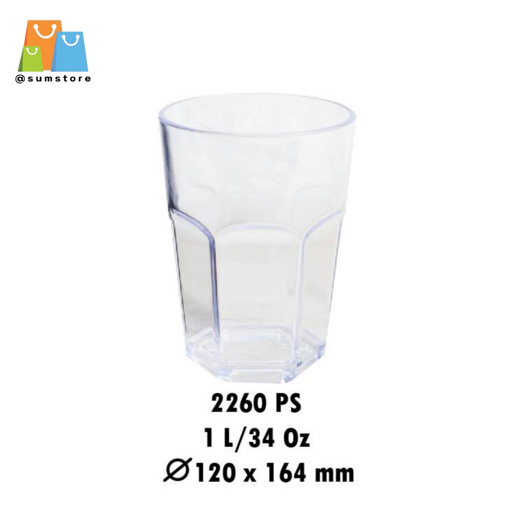 แก้วคริสตัล 1ลิตร 12x16.4CM รุ่น RI-2260