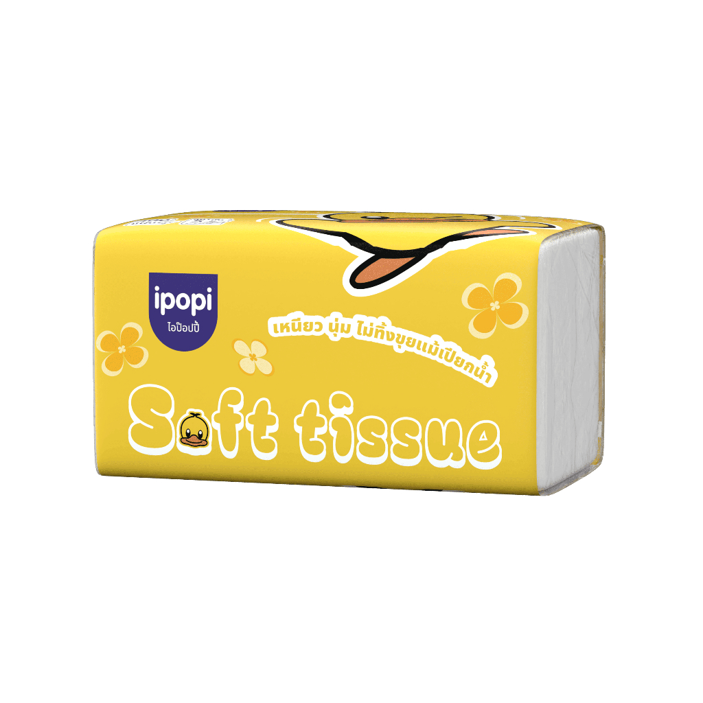 [24ห่อ] ipopi Air Cushion Soft Tissue ทิชชู่พรีเมียม หนา 5 ชั้น 300 แผ่น - รูปที่ 2