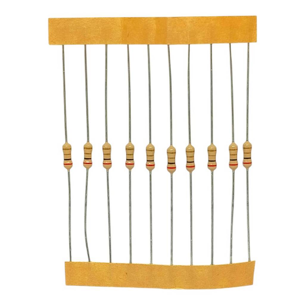 10pcs ตัวต้านทาน 1/4 w 5% ค่า 0-8.2 โอห์ม ชนิด ฟิล์มคาร์บอน carbonfilm resistor