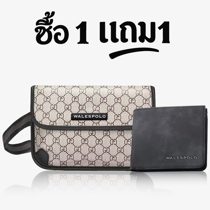กระเป๋าผู้ชาย กระเป๋าคาดอก หนังpu คุณภาพ รุ่นมีซิปด้านใน สะพายข้างได้
