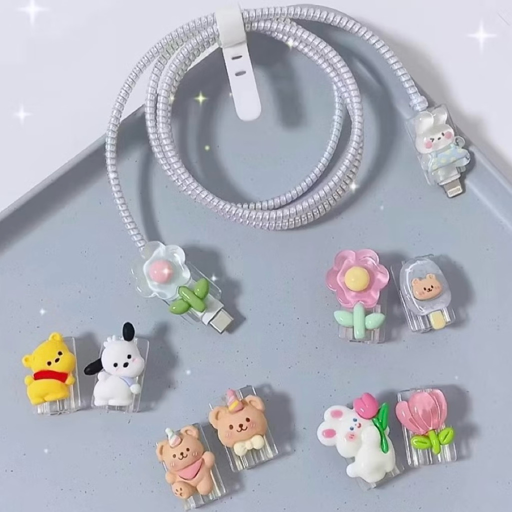พร้อมส่งจากไทย ตัวถนอมสายชาร์จ ตัวล็อกสายชาร์จ สาย USB-C ใช้สำหรับไอโฟน และ Android - รูปที่ 4
