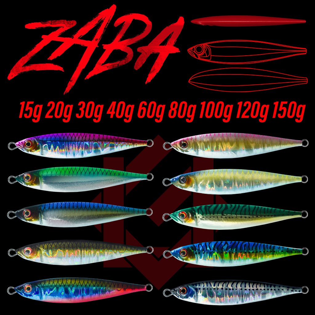 เหยื่อจิ๊ก รุ่น Zaba น้ำหนัก 15g 20g 30g 40g 60g 80g 100g 120g 150g กรัม LURES FACTORY UNDERGROUND UG