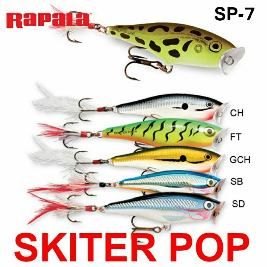 เหยื่อ​ปลอม​  RAPALA  POPPER  / SP-5  CM. / SP-7.CM /