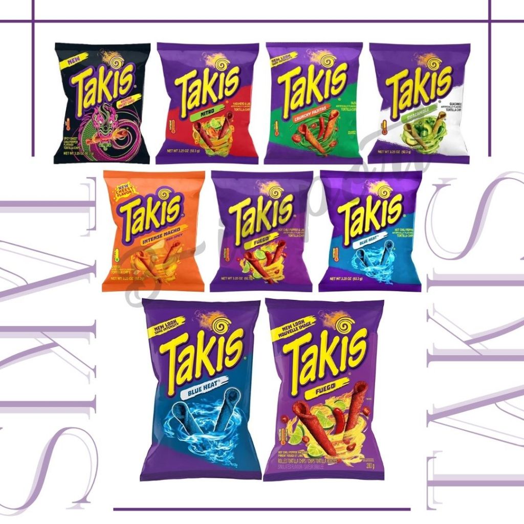 TAKIS ขนมข้าวโพดทอดกรอบ มี 4 รส 2 ขนาด สินค้าจากUSA