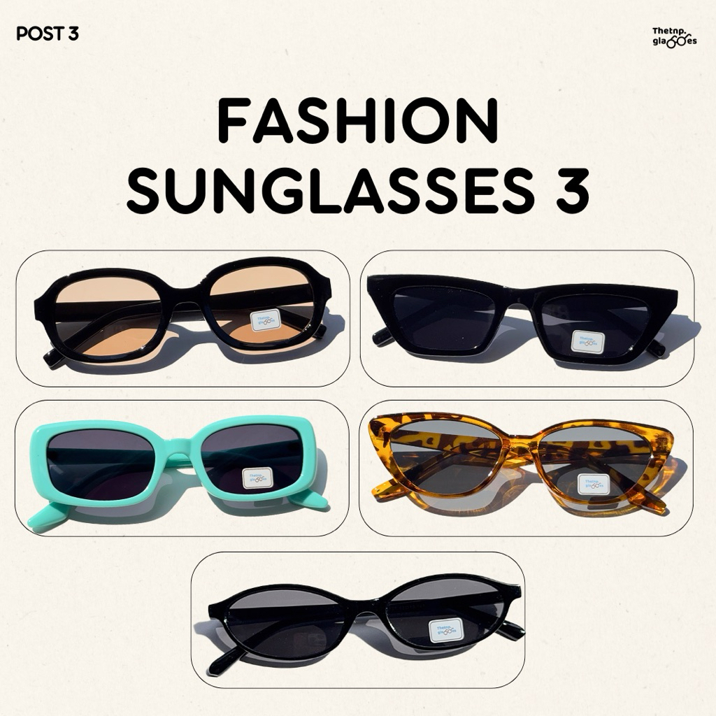 Thetnp (post 3/4) Fashion sunglasses แว่นกันแดด แว่นแฟชั่น ป้องกันแสงแดด