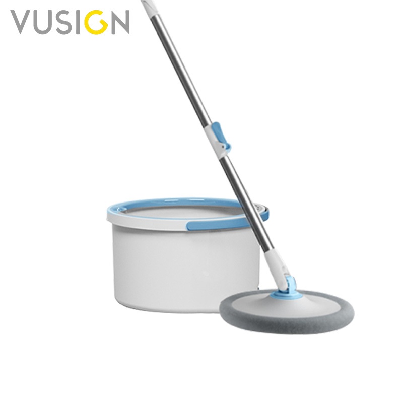 Vusign ไม้ถูพื้น ไม้ม็อบแบบหมุนได้ ชุดถังปั่น แบบกลม แบบเหลี่ยม มีถังแยกน้ำในตัว Spin Mop