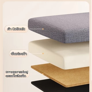 กล่องเก็บของผ้าลินิน สตูลโซฟา กล่องใส่ของ ขนาดใหญ่ พับได้ แข็งแรง สำหรับห้องนอน/ห้องนั่งเล