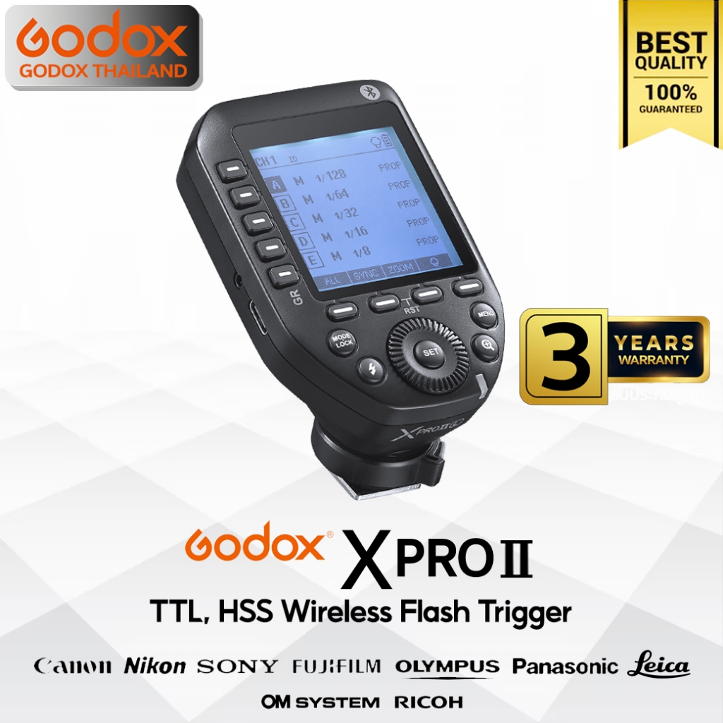 Godox Trigger XProII , TTL Wireless Flash Trigger 2.4GHz - รับประกันศูนย์ Godox Thailand 3 ปี
