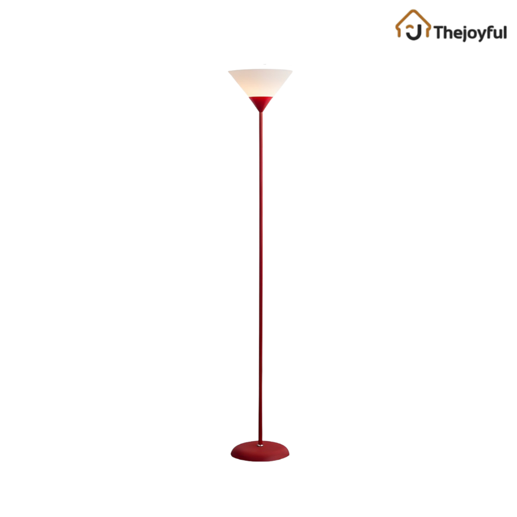 Thejoyful โคมตั้งพื้นแบบอัพไลท์ โคมไฟตั้งพื้น floor lamp สีแดง ดีไซน์สวยหรู