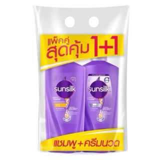 แพ็คคู่สุดคุ่ม📍แชมพู +ครีมนวด แชมพู+แชมพู ซันซิล 300-325มล ล็อตใหม่ ขวดปั๊ม(กดที่ตัวเลือก)