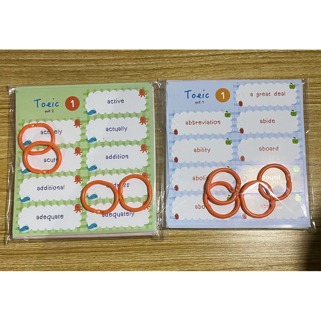 mini Flashcards คำศัพท์ Toeic ยังไม่ได้แกะ!!!