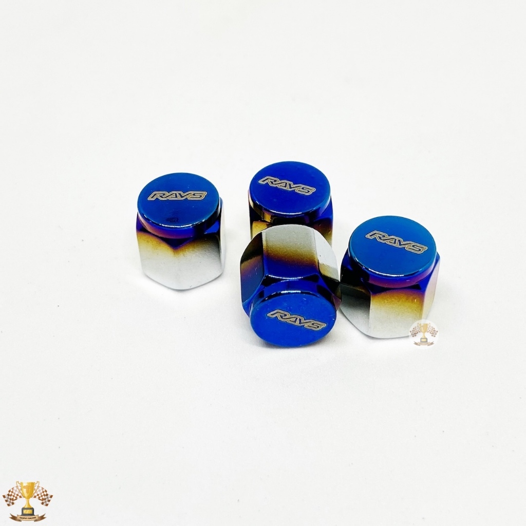 จุกปิดลมยาง RAYS สีไทเท จู๊บลม สำหรับรถยนต์ มอไซ สามารถใช้ได้กับทุกรุ่น ทุกยี่ห้อ