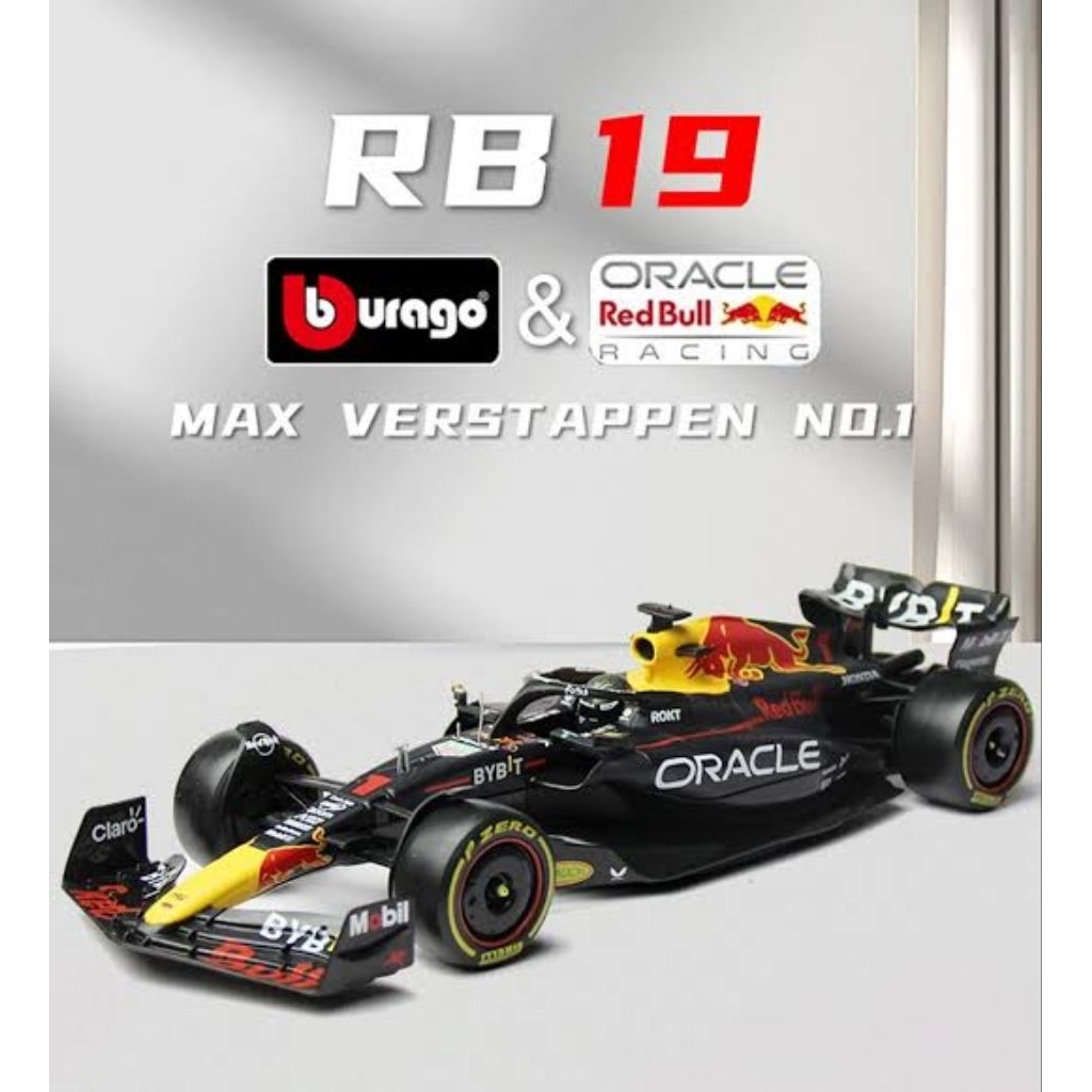 [พร้อมส่ง] BURAGO : 1:24 Scale RB19 Red Bull Max Verstappen 2023