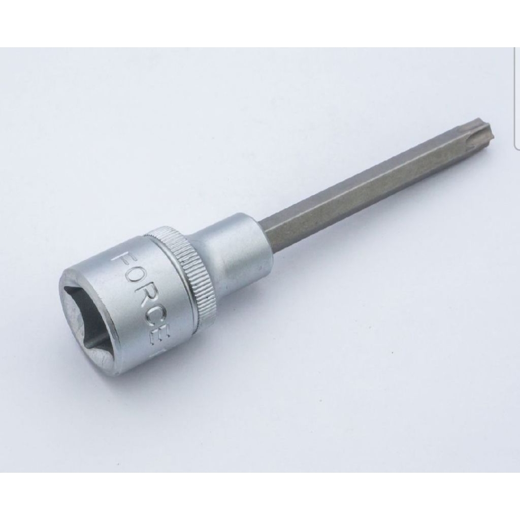 FORCE 34710040 ลูกบ็อกเดือยจีบรู1/2"L100มม T40H F131-34710040