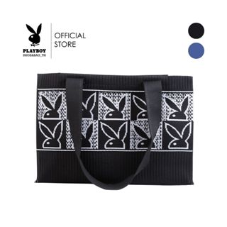 PLAYBOY รุ่น Stitchy Tote Bag กระเป๋าถือไหมพรม รหัส ST-BS252…