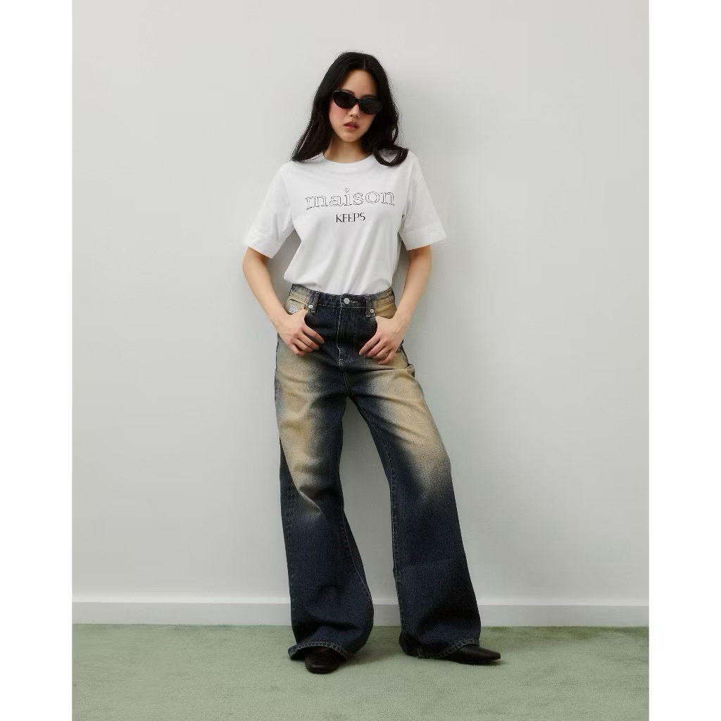 Maison ยีนส์ ไซส์XL รุ่นนี้ สีนี้ มือสองเทียบมือ1