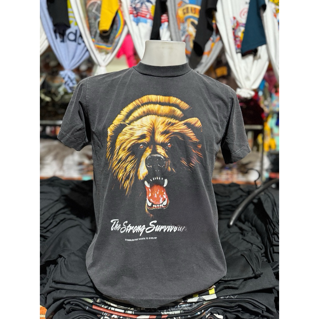 3D เสื้องานฟอกผ้า 100/100 งานเหมือนเก่า สกรีนลายจม