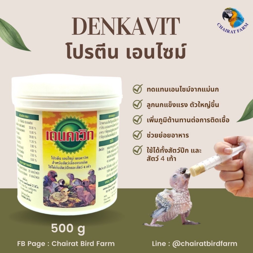 โปรตีน เอนไซม์ เดนคาวิท (DENKAVIT) 500g