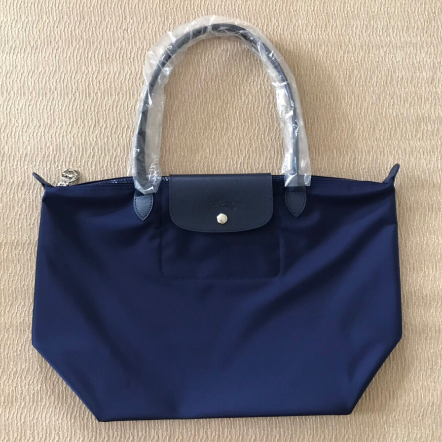 ‼️ SALE ‼️ พร้อมส่ง * Longchamp le Pliage Neo ไซส์ M(L) หูยาว สี Navy - shop เรียก L Long