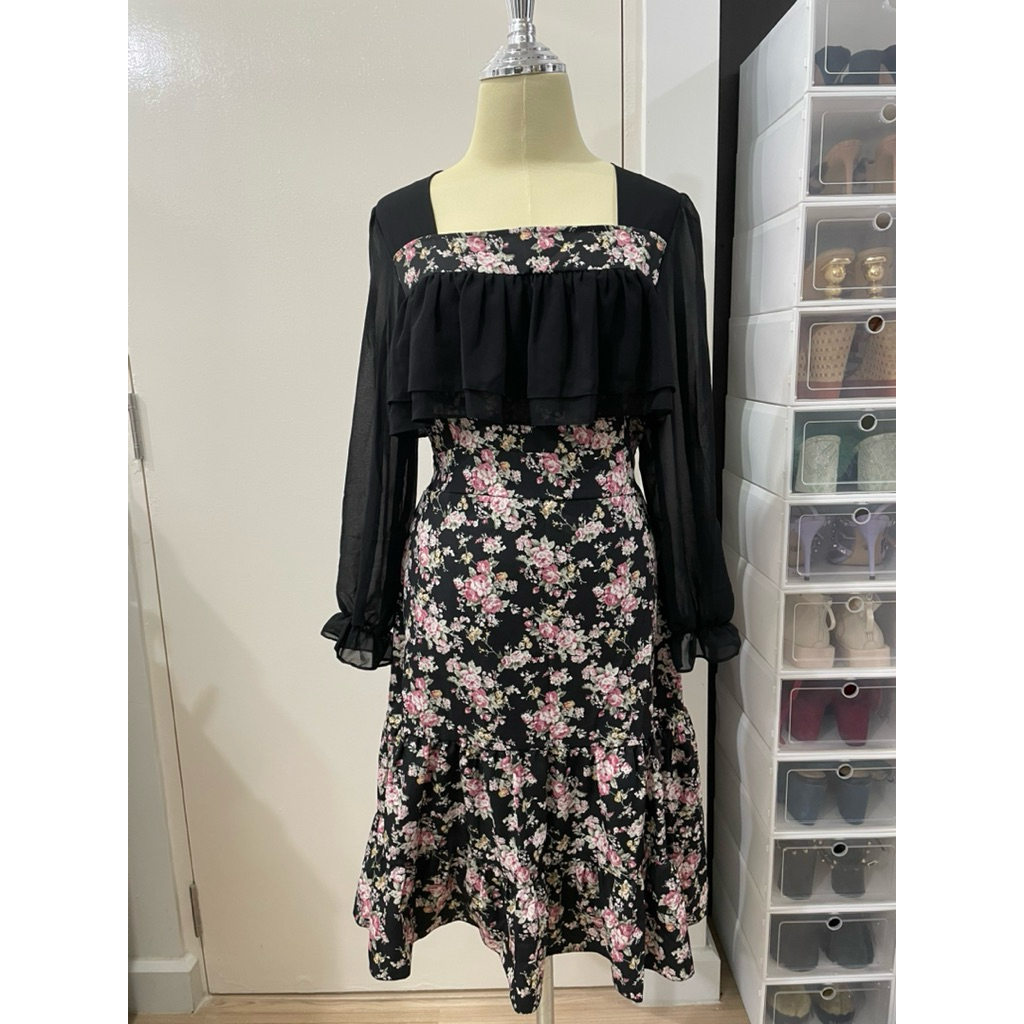 เดรสชีฟอง brand Mabel closet 🐈‍⬛